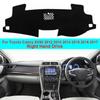 2 Layers Car Inner Dashboard Cover Dash mat Carpet Cape For Toyota Camry XV50 2012 2013 2014 2015 2016 2017 LHD RHD Sun Shade