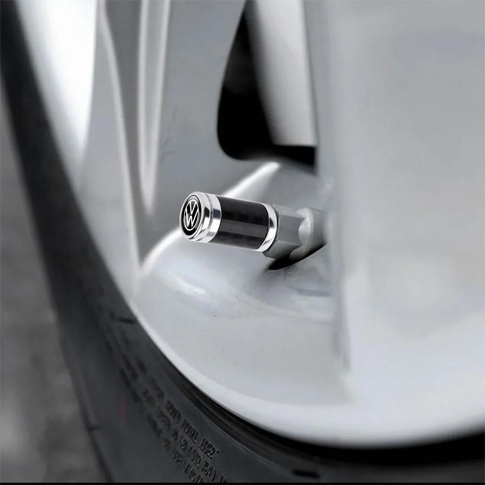 4PCS Car Styling Wheel Tire Valve Stem Cover Cap For VW GTI Golf 7 Passat R Scirocco Jetta MK6 Touareg Bora GTD Tiguan MK4 Polo