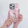 Милый золотой кот KT медведь для чехла мобильного телефона iPhone17 Apple 16promax Эпоксидный 15 защитный чехол 14