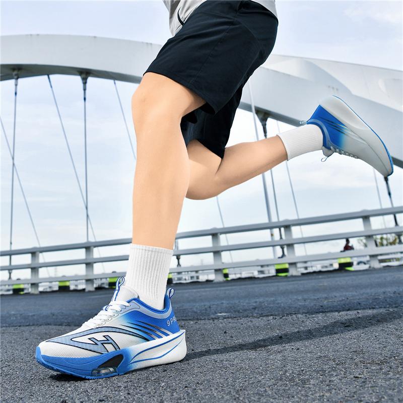 Men's soft-soled cushioned running shoes, women's road running shoes, lightweight and comfortable sports shoes, breathable mesh training shoes