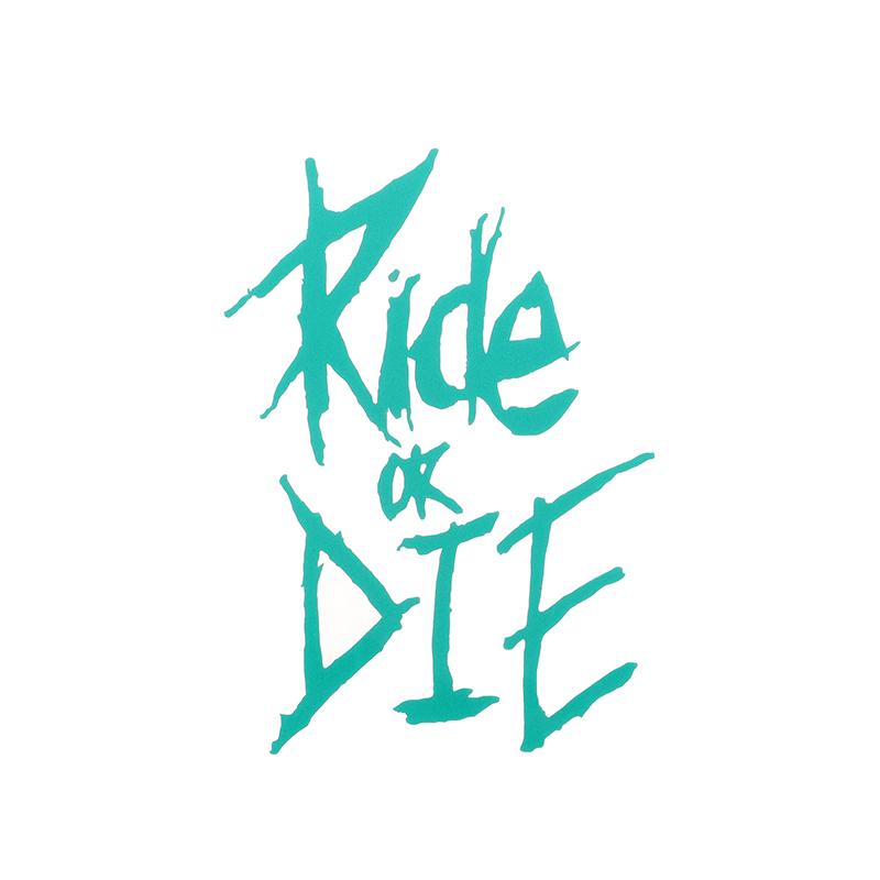 1pc Bike Frame Sticker Ride Or Die Top Tube Sticker Decorative Bicycle Decals Frame Stickers Bike Stickers Bike Decal