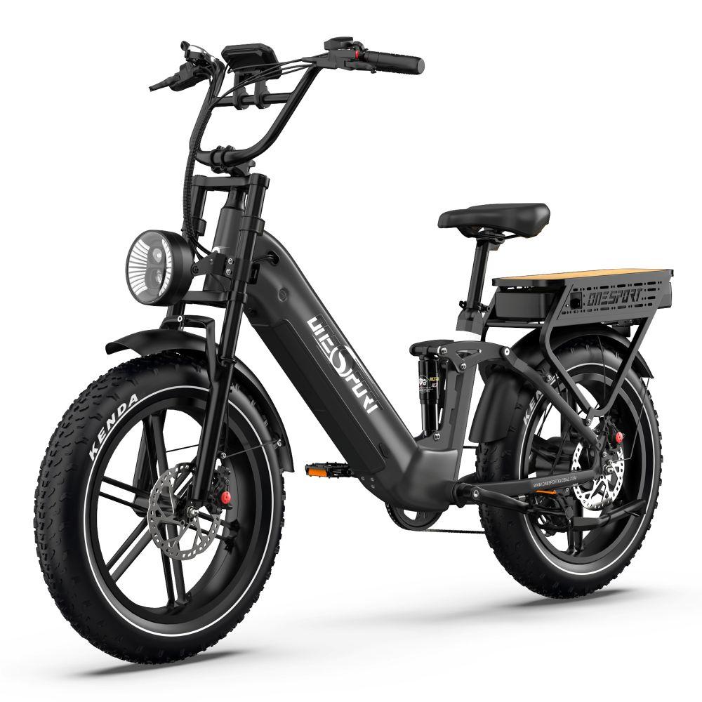 Electric bicycle Onesport OT08 Pro, 500W motor, 48V 18Ah*2 batteries, cruising range 190km, 20×4.0inch tires