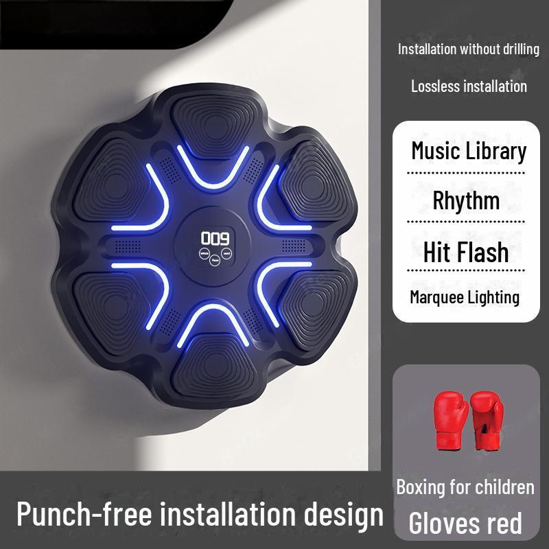 Умная Bluetooth музыкальная настенная мишень для бокса для домашнего фитнеса и тренировок