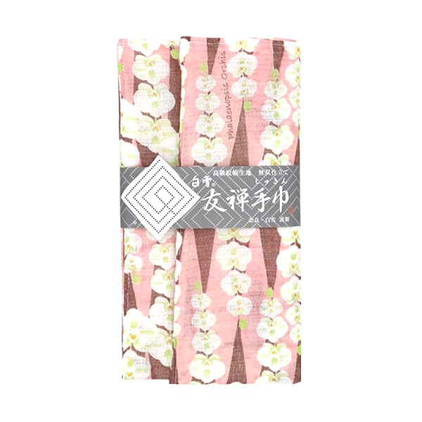 Кухонная салфетка Shirayuki Yuzen, Полотенце/Большой платок/Чайное полотенце/Двусторонняя (Орхидея Фаленопсис/Розовая)