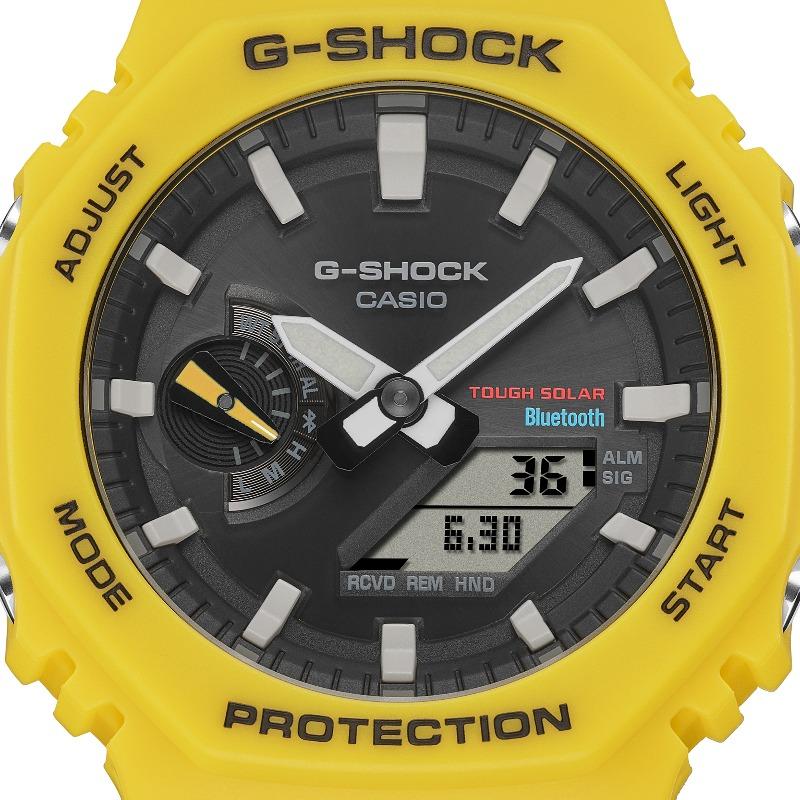 Casio Мужские кварцевые часы G-SHOCK GA-B2100C-9A с resin-корпусом, водозащитой 200 м, ударопрочные
