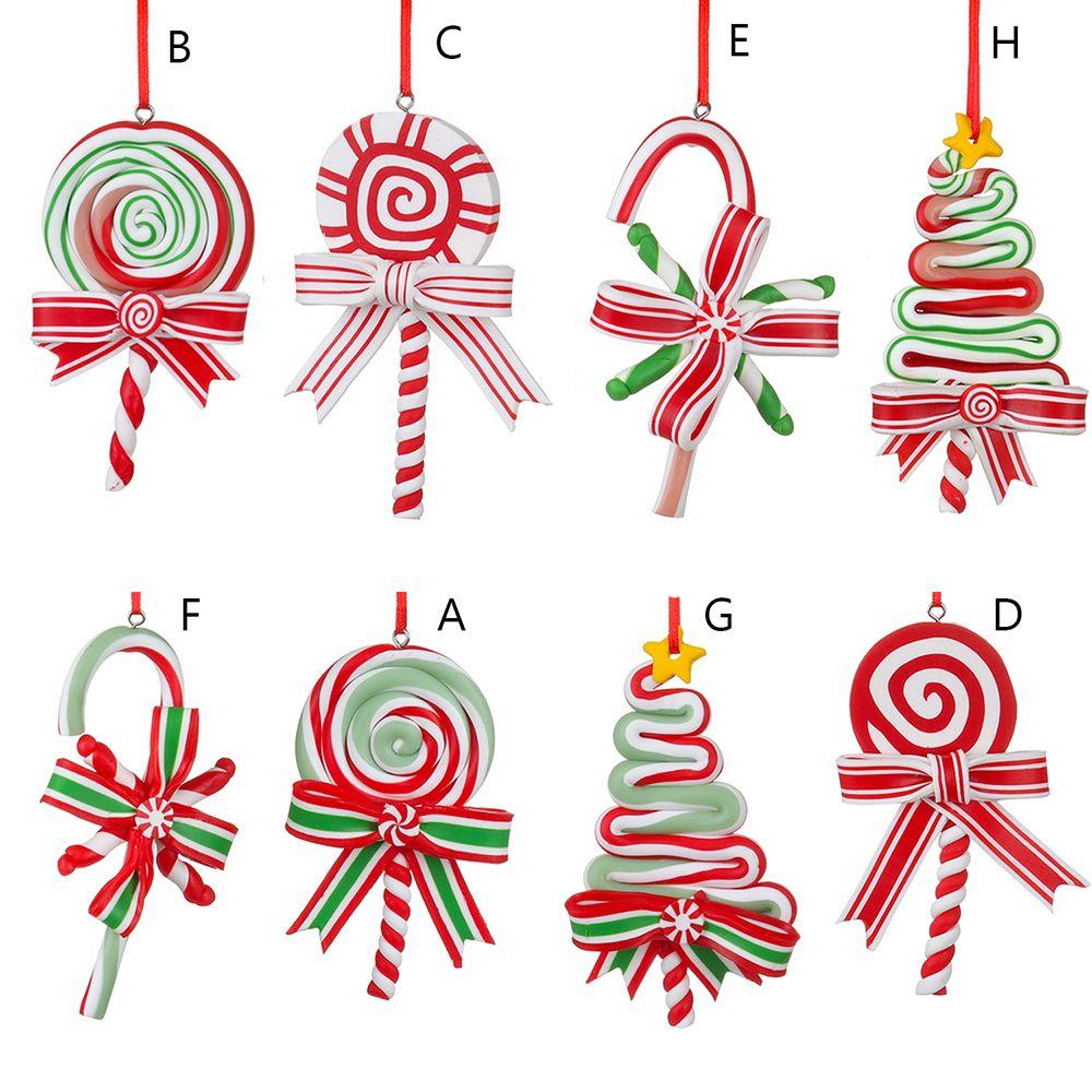Decor Fake Candy Canes Candy Cane Hanging Decorations Lollipop Ornament Christmas Candy Ornaments