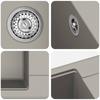 Grey Kitchen Sink 670 x 460 mm 80percent  Quartz and 20percent  Resin