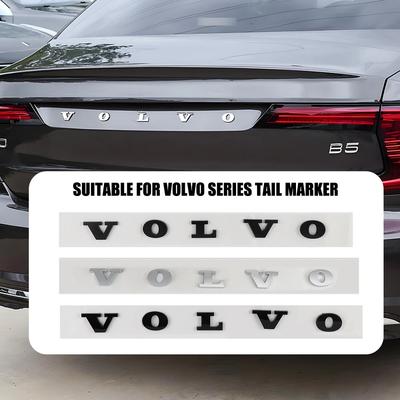 3D черные буквы на багажник автомобиля для C30 V40 V60 S40 S60 XC60 XC90 XC40 S80 S90 S80L S60L Стайлинг автомобиля