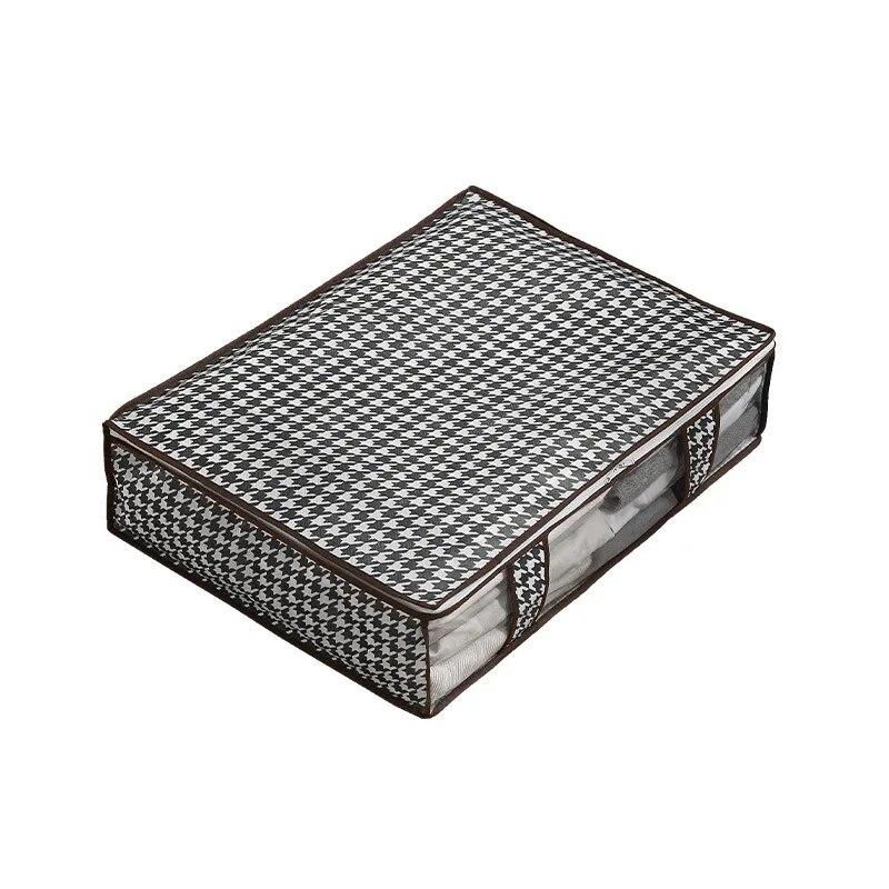 Большой ящик для хранения на дне кровати, складная сумка для хранения одежды, одеяла, домашняя сумка для пыли и влаги, сумка для хранения игрушек для спальни, сумка для организации мелочей