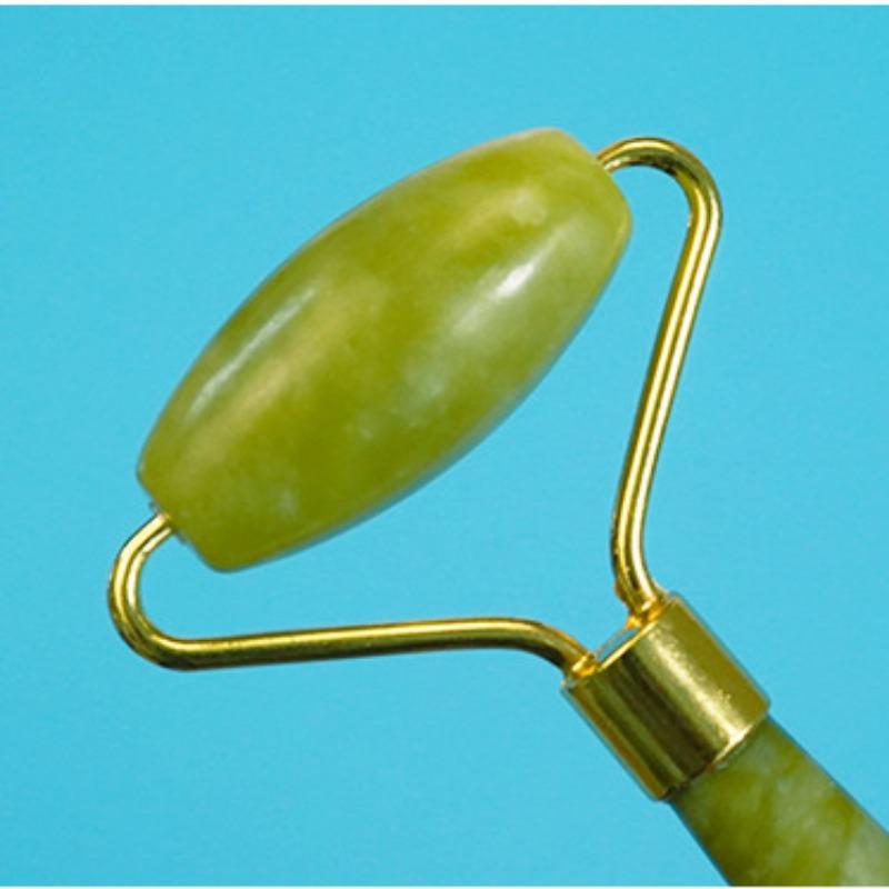 2 шт. нефритовых массажеров для лица и тела скребок гуаша косметический роликовый набор для лица натуральный массаж камнями гуаша похудение уход за кожей лифтинг