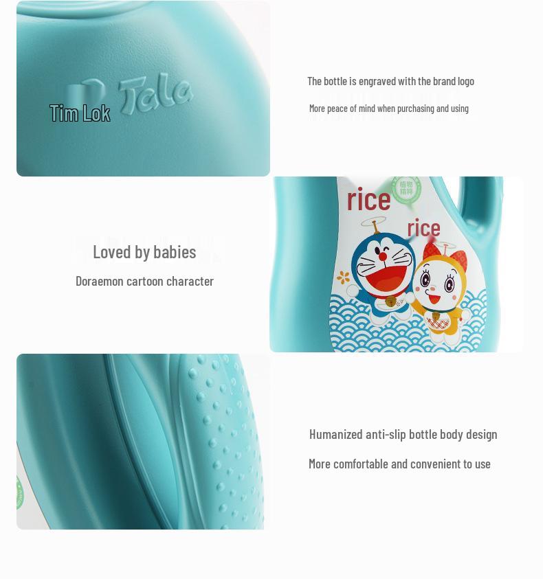 Tianle Doraemon Kids' Amino Acid Shampoo & Body Wash - 2-in-1 Gentle Cleanser
