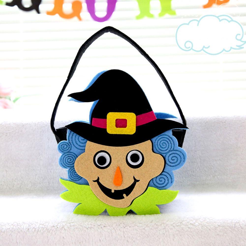 Kids Halloween Decoration With Handle Tote Bag Non-woven Bag Gift Pouch Halloween Candy Bag