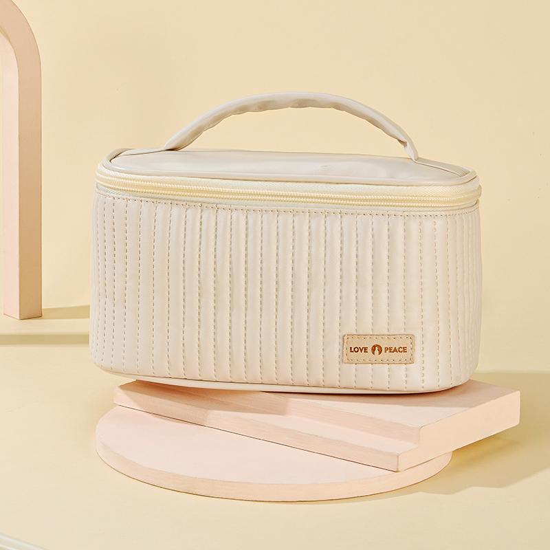 Fashion Small Top-handle Cosmetic Bag Travel Portable Toiletry Bag Outdoor Storage Bag Women Makeup Case Cosmetic Pouch