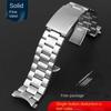 Для Seiko Longines Timex Citizen Casio Изогнутый Конец Нержавеющая Сталь Ремешок Мужской 20мм 22мм 24мм Высококачественный Металлический Ремешок Браслет для Часов