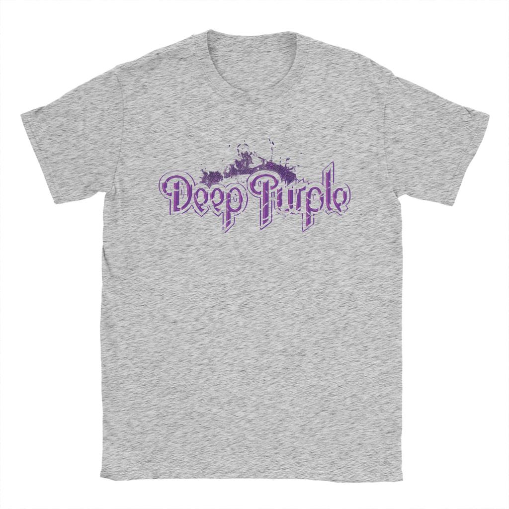 Футболка с принтом Deep Purple Летняя Хлопковая футболка для взрослых Харадзюку Повседневная футболка С коротким рукавом Винтажные топы