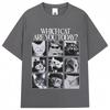Which Cat Are You Today Unisex Women Vintage Fashion Tshirt Funny Cat Meme Graphic T Shirt Loose Casual Print Streetwear Unisex