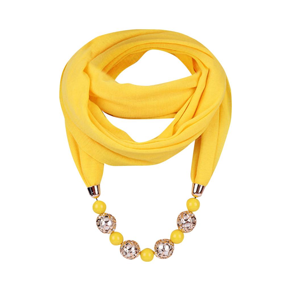 Великолепные бусины, шарф с круглым кольцом, женские аксессуары для шарфов, ожерелье, этнический шарф