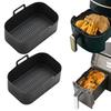 Air Fryers Pan Convenient Good Toughness Reusable Air Frying Pot Liner Silicone Tray Household Supply