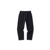 Тренировочная серия Простые повседневные зауженные флисовые трикотажные спортивные брюки мужские низы Basic-черный 152347317-1