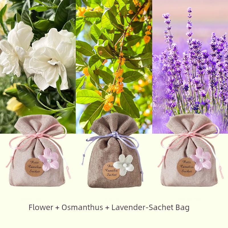 Gardenia Scented Sachet for Wardrobe, Long-Lasting Fragrance, Deodorizing Magic Sachet for Closets, High-End Clothing, and Car Use