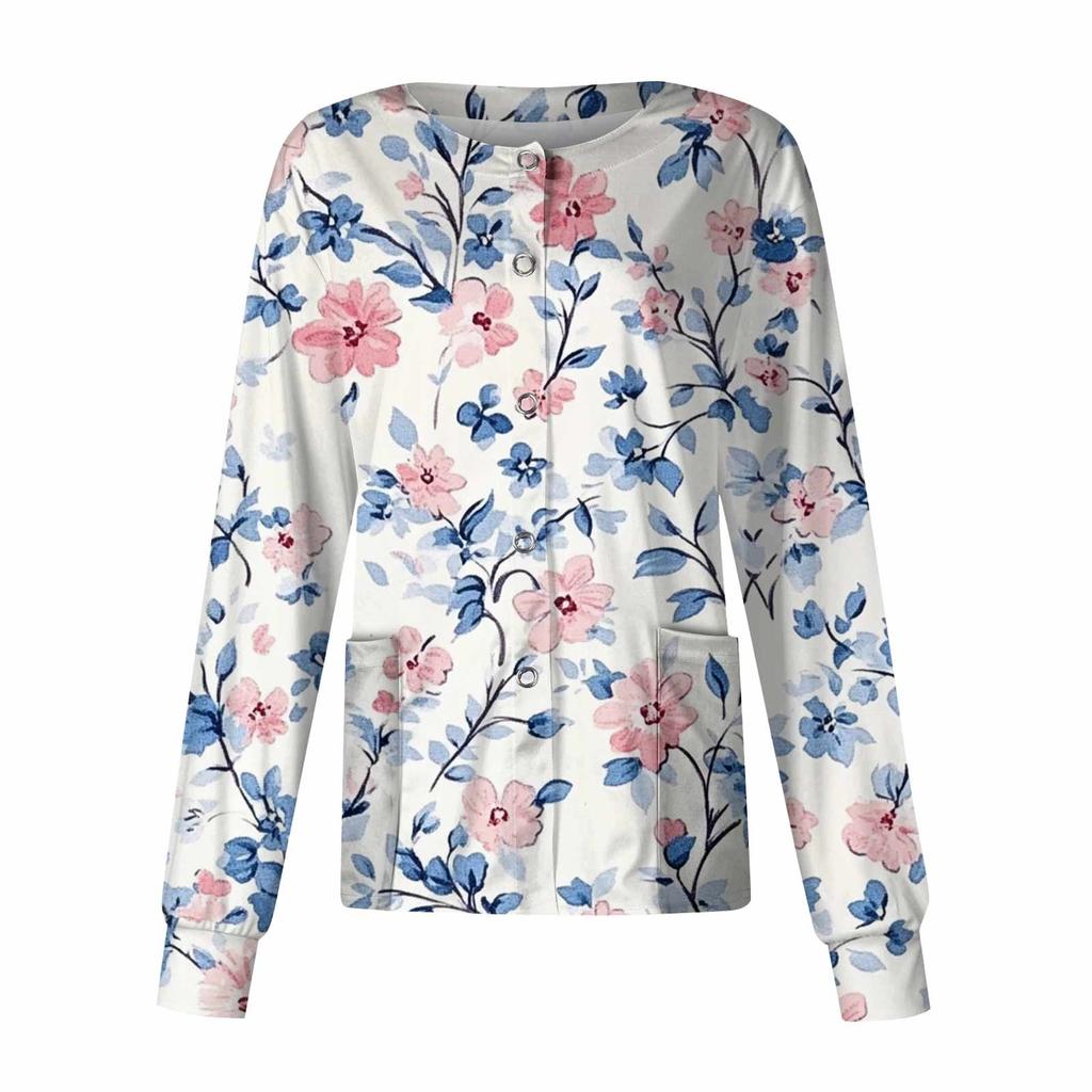 Женский однобортный защитный комбинезон с длинным рукавом и карманом, рабочий воротник-стойка, кардиган, куртка, топ