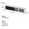 Kingjim Visual Bar Timer White Size Approximately W13.2 D2.1 H2.9 VBT10-W