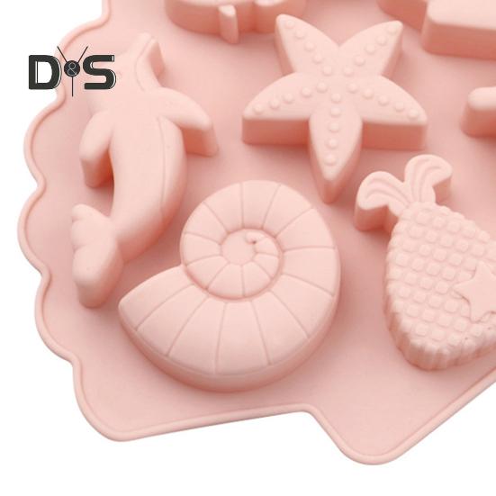 Форма для торта Гибкая океанская животная конструкция DIY Инструмент 3D Ocean Sea Силиконовая форма
