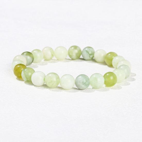 Унисекс Браслет Регулируемая Длина Подростковый Взрослый Браслет Круглые Бусины Дизайн на Эластичной Веревке Браслет Ювелирное Изделие Подарок