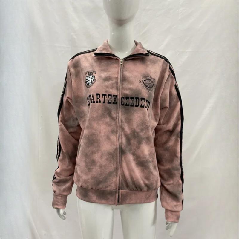 Европейский и американский осенне-зимний уличный винтажный дизайн значок letter print хип-хоп мужской и женский свободный топ