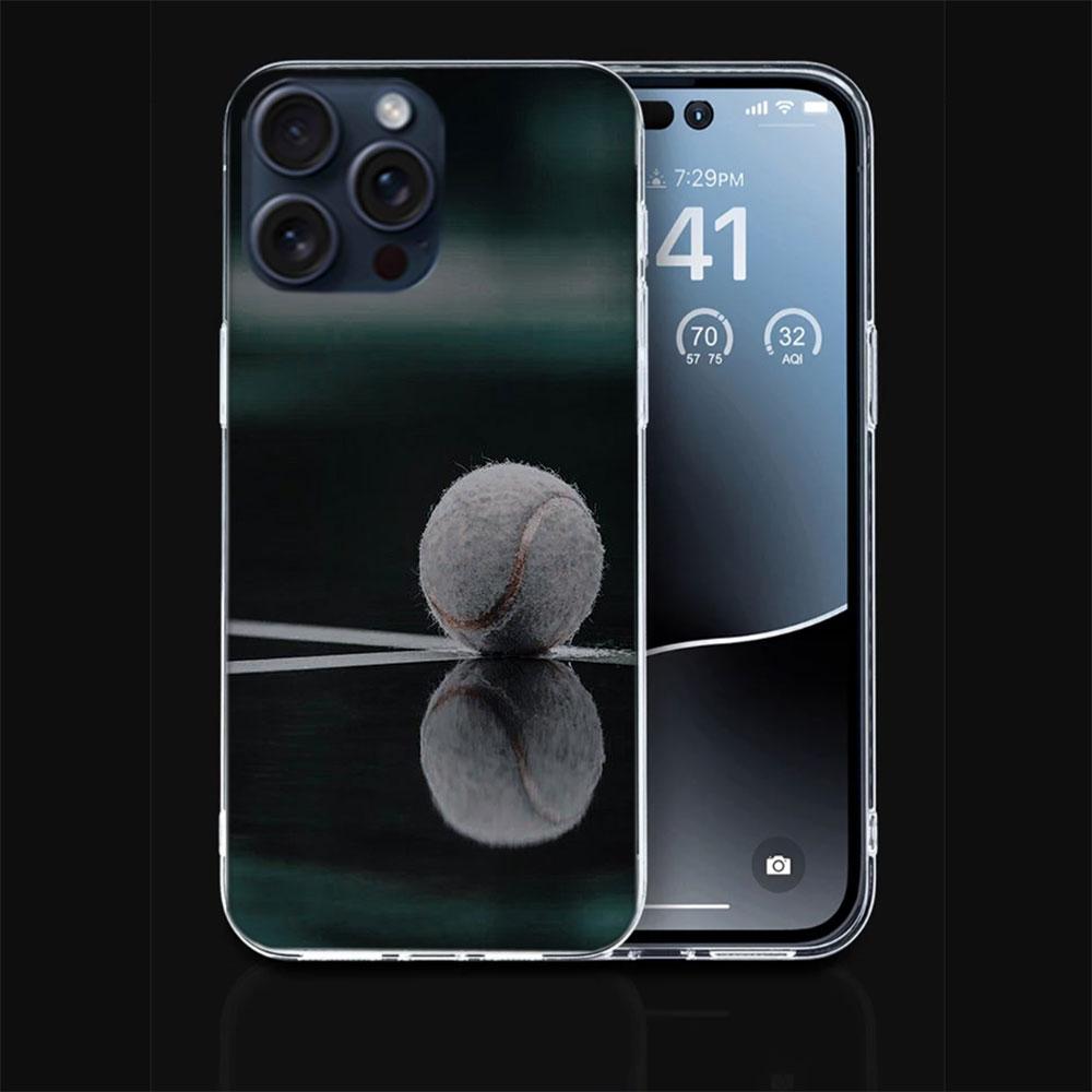 Tennis sport Capa Phone Case For Iphone 17 Air 16 Pro Max 15 12 Pro 14 Plus 17E 16E 11 13 Mini Cover Cases Fundas Cell Clear TPU