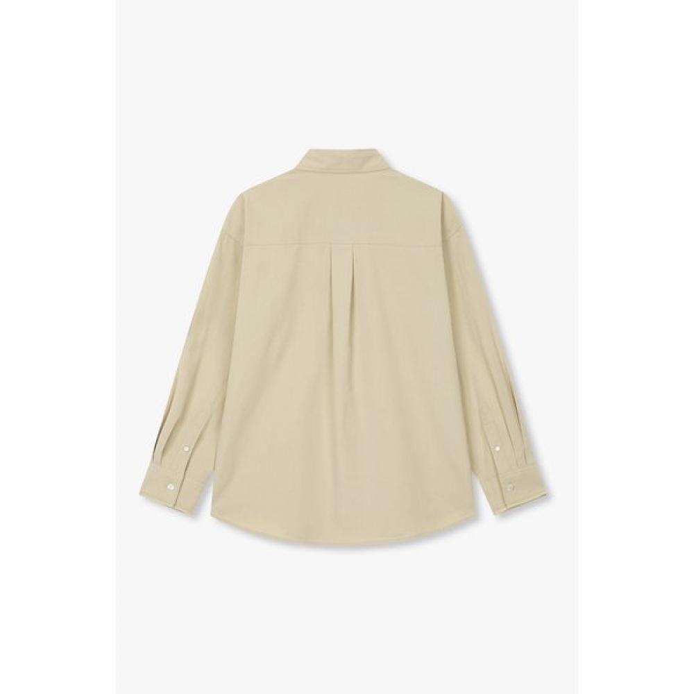 Studio Tomboy Two Way Button Solid Long Sleeve Shirt 9106321105ar