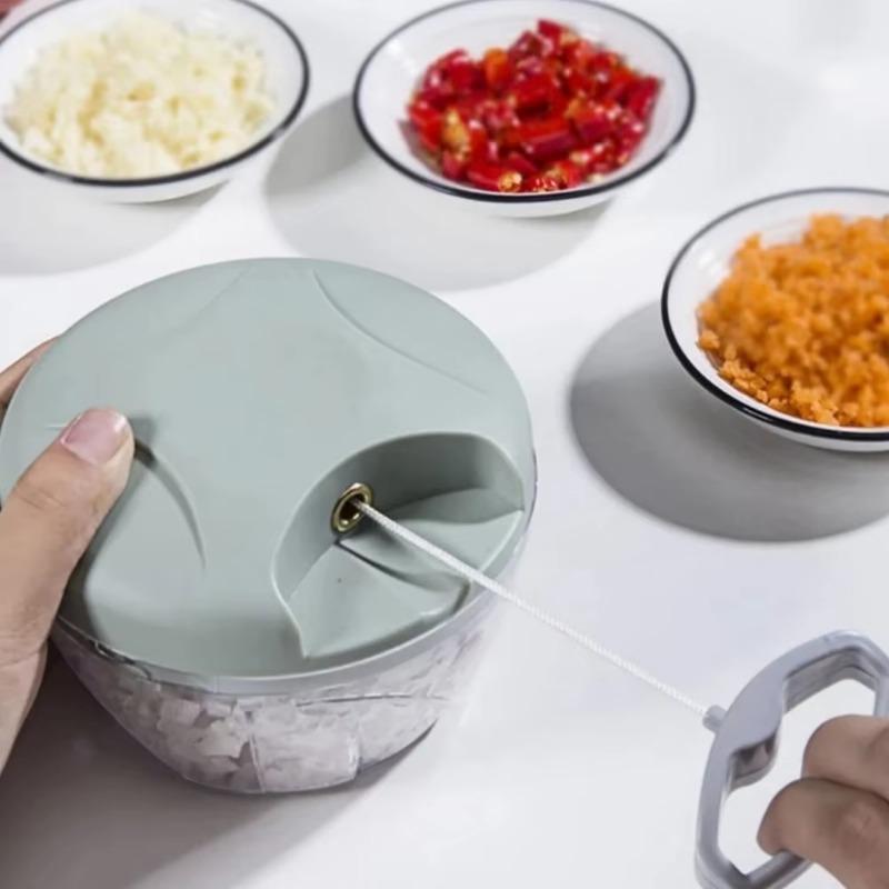 Ручная чесночница и мясорубка – ручная овощерезка с 3 лезвиями для эффективной обработки продуктов питания