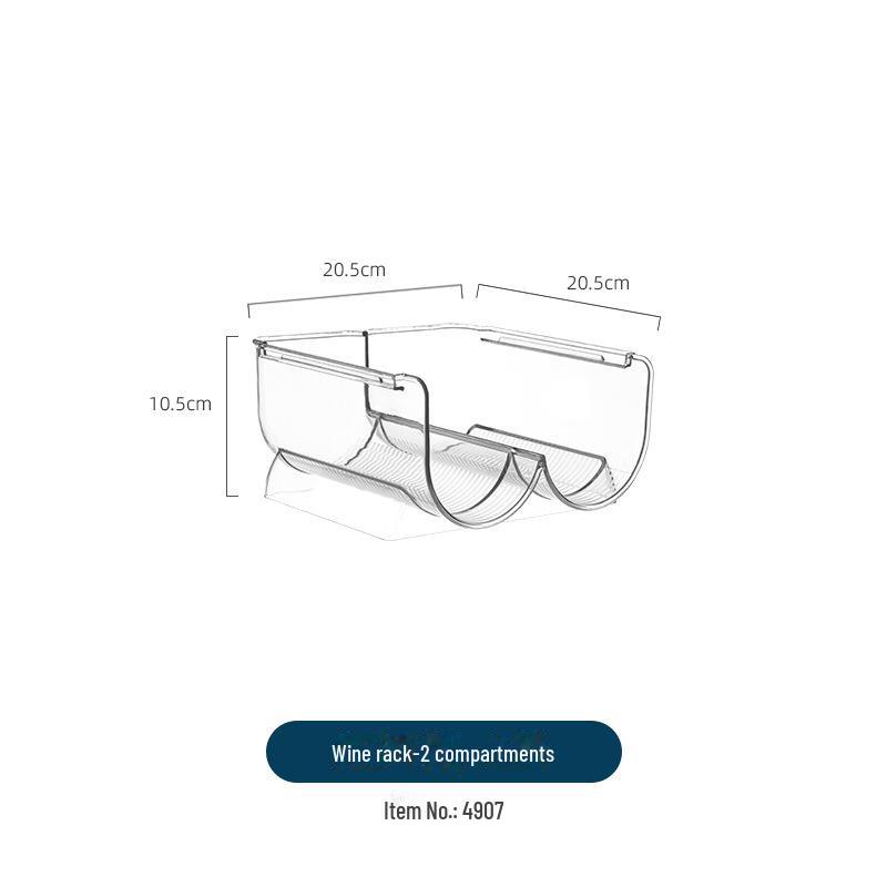 Штабелируемый стеллаж для вин: Креативное, простое, не требующее перфорации хранилище для бара или шкафа