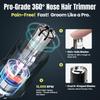 Hair Trimmer for Men & Women – Electric Ear and Nose Hair Trimmer, Eyebrow Trimmer, USB-C Rechargeable Facial Hair