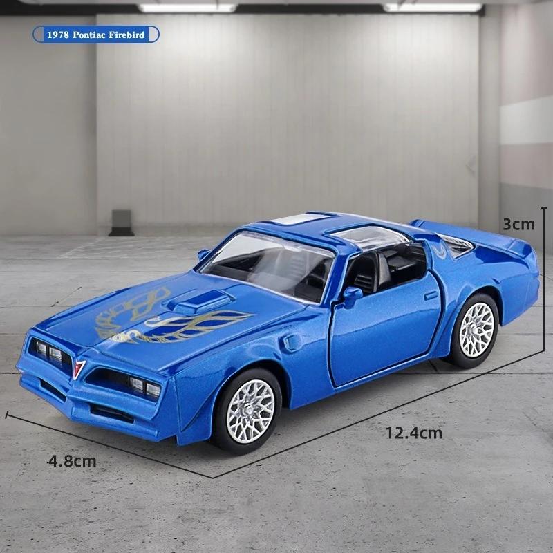 Simualtion 1:36 Pontiac Firebird Alloy Sports Car Model Diecast Metal Toy Vehicles Childrens Toy Collection miniature voiture