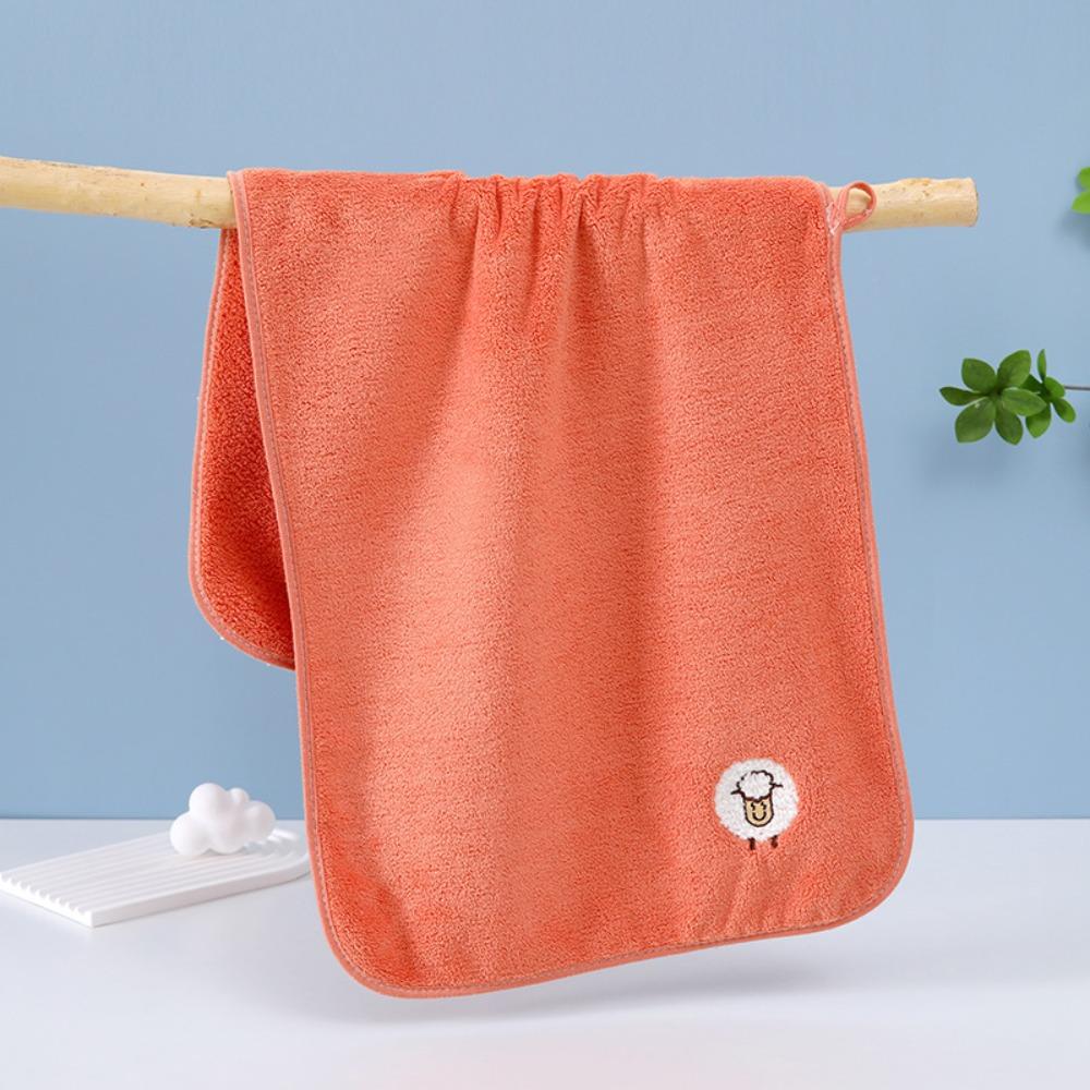 Absorbent Face Bath Towels Cartoon Drying Hair Towel Microfiber Hand Towels Adults/Children