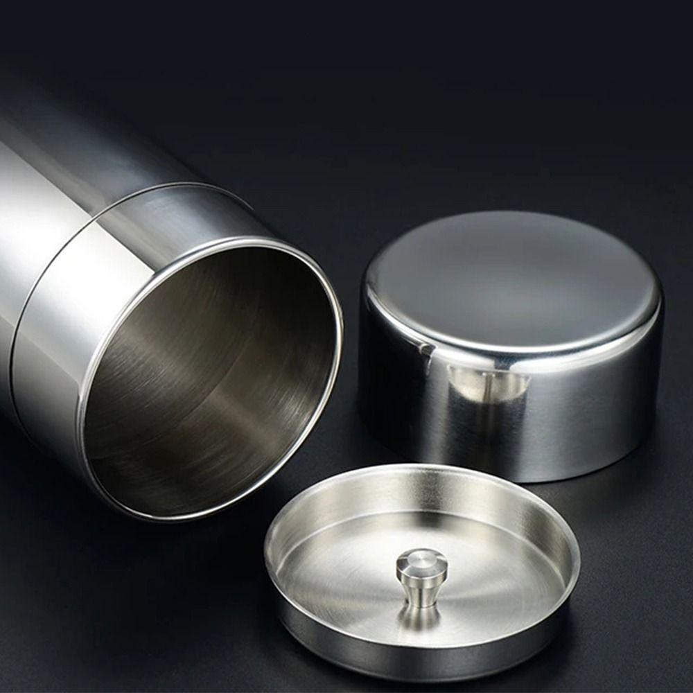 304 Stainless Steel Double Deckel Tea Tins Tea Storage Box Kitchen Organization