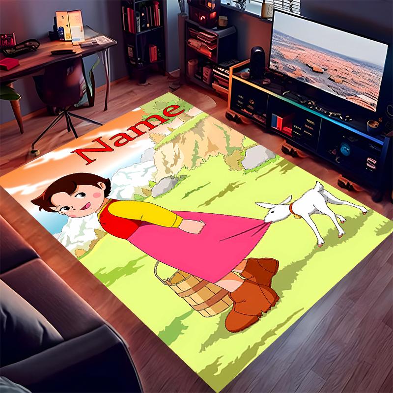 Custom personalization Heidi Print Area Rug - Soft, Washable Non-Slip Indoor Mat,Living Room,Home&Office Decorative Rug