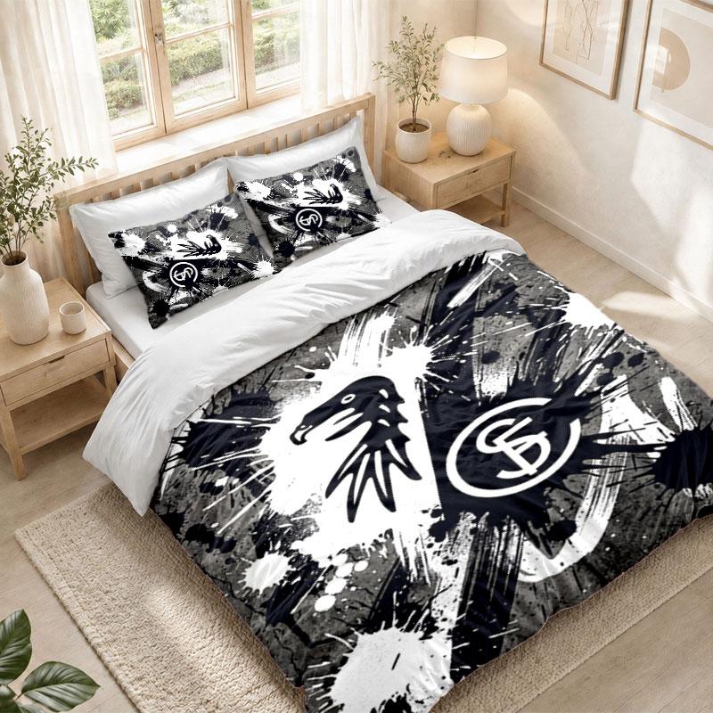 Bedding Set 1 Duvet Cover 2 Pillowcases SC Freiburg FC Print Bedroom Home Decoration