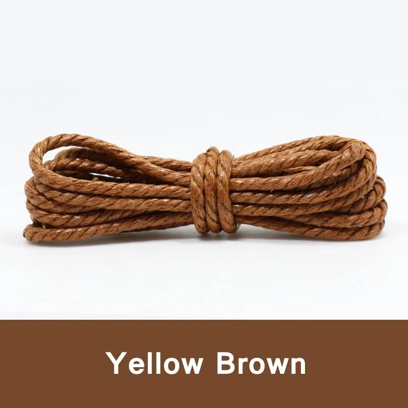 1 пара повседневных кожаных шнурков, вощеные круглые шнурки для обуви, шнурки для ботинок, спортивная обувь, веревка 60/90/120/150 см, аксессуары