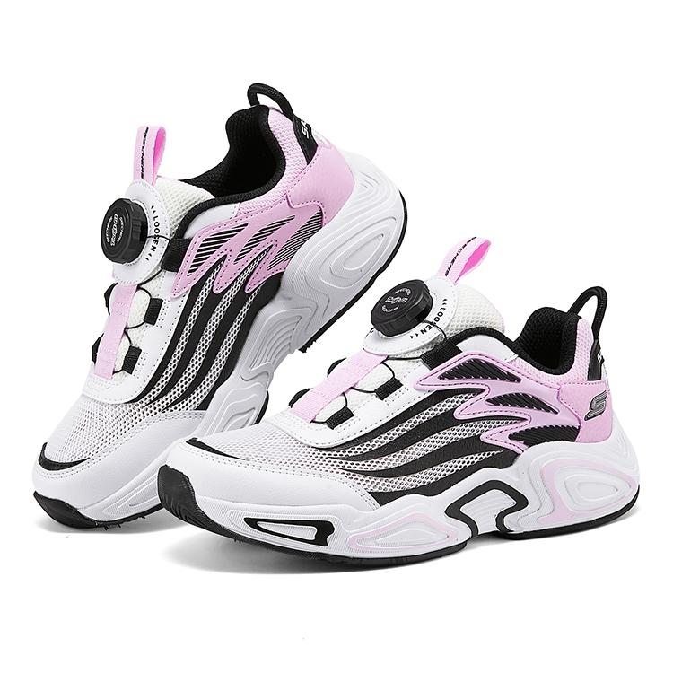 Skechers Детская удобная универсальная модная уличная повседневная обувь Детские кроссовки Белый Черный Розовый 303972L-WBPK