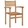 Garden Dining Set 9 pcs Brown Solid Teak Wood