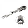Key Chain Portable Wrench Mm Ratchet Spanner Movable Ratchet Wrench