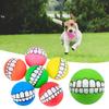 Pet Chew Ball Teeth Whistle Bite-Resistant Cleaning Built-in Fun Squeaky Interactive Playtime Dog Toy