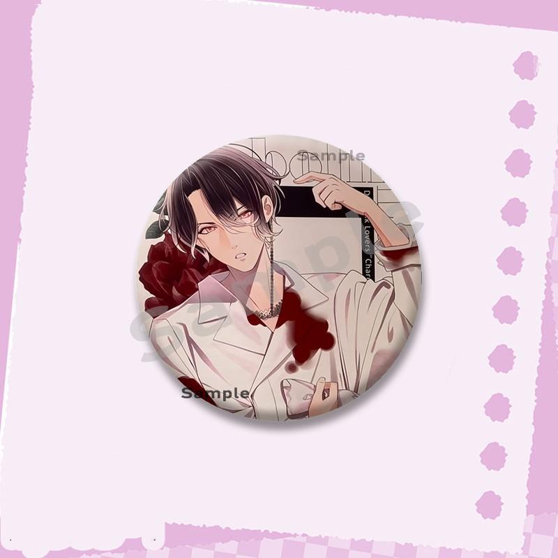 Горячая серия игр Diabolik Lovers Мягкие значки-кнопки Мультяшные круглые броши на рюкзак Аято Канато Райто Значки-украшения Подарки для друзей