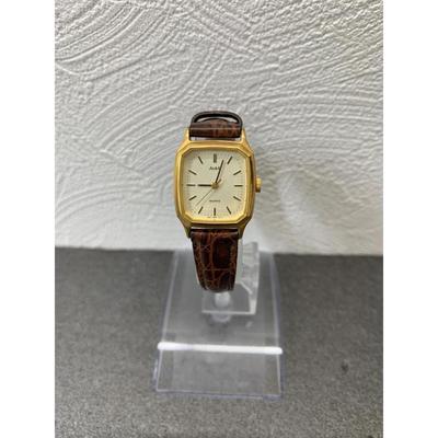 Б/у Женские кварцевые часы SEIKO ALBA V811-4571 Золотистого цвета
