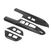 4 Pcs Door Window Control Panel Cover Carbon Fiber Style Window Lifter Decor Replacement for Kia