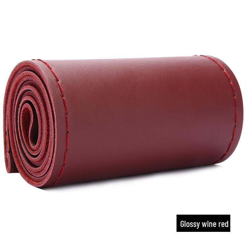 Универсальная оплетка на руль из коровьей кожи ручной работы для всех сезонов