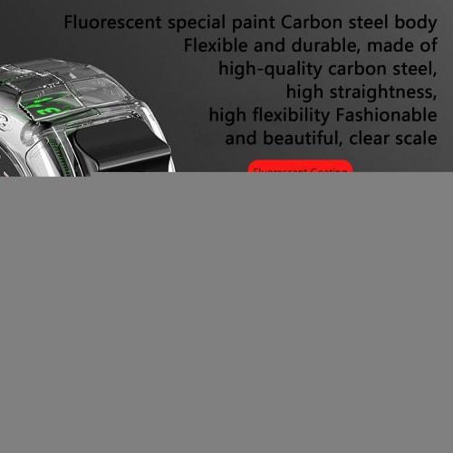 Fluorescent Measuring Tape, Transparent Measuring Tape, Double-Sided Fluorescent Drop-Resistant Measuring Tape, High-Precision Convex Fluorescent Stee