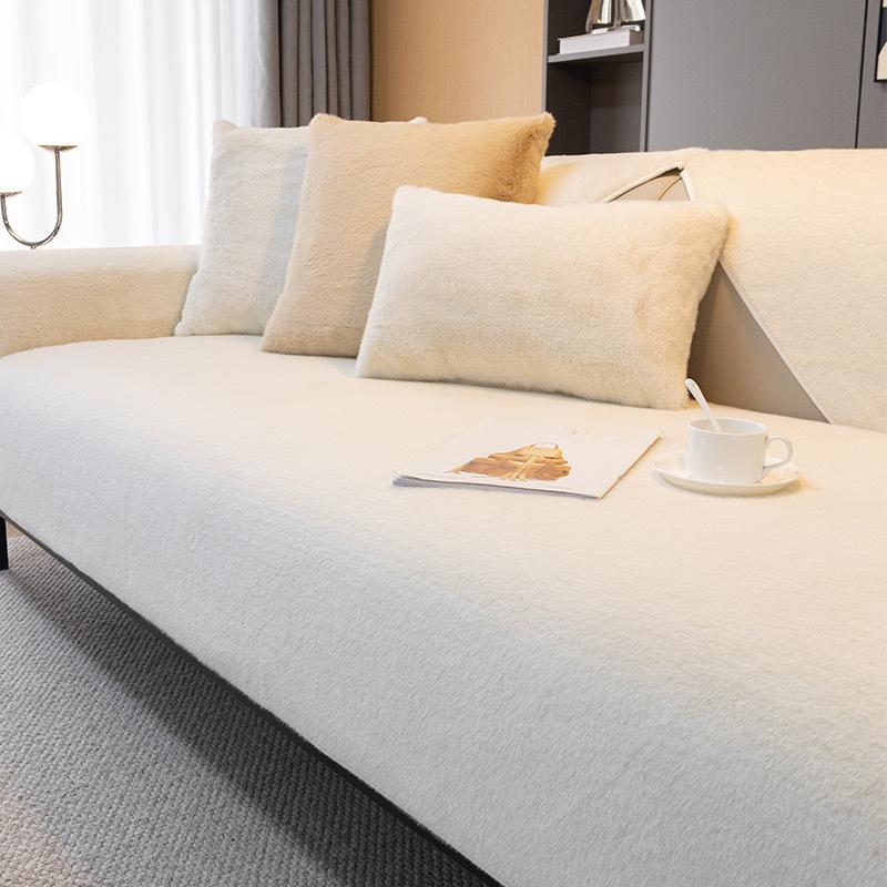 Пушистая зимняя плюшевая подушка для дивана, полностью покрытая тканью, чехол для дивана, элитная подушка